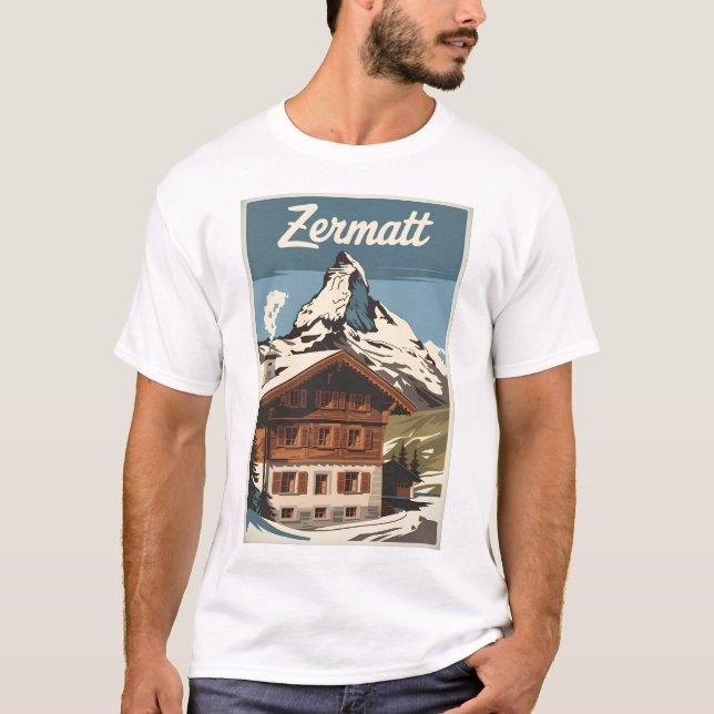 Zermatt Vintag T-Shirt (Vorderseite)
