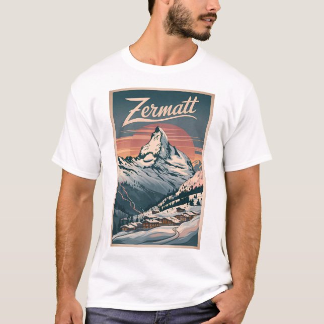 Zermatt Vintag T-Shirt (Vorderseite)