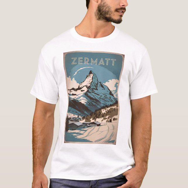 Zermatt Vintag T-Shirt (Vorderseite)