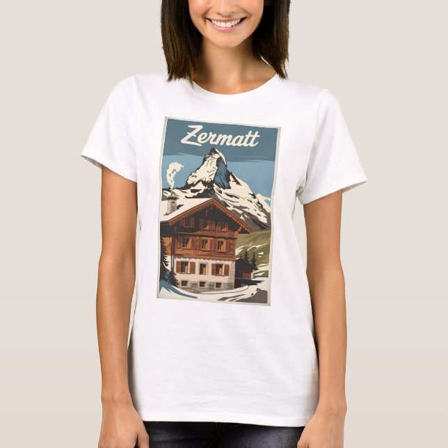 Zermatt Vintag T-Shirt (Vorderseite)