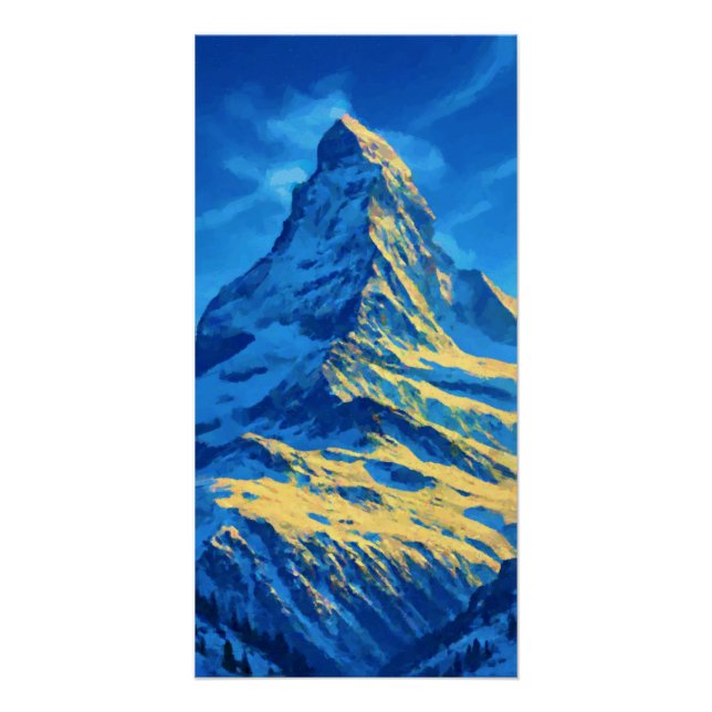 Zermatt Vintage Travel Poster (Vorderseite)