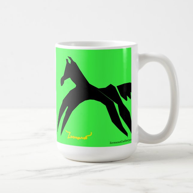 Zermeno französische Kunst-Kaffee-Tasse Kaffeetasse (Rechts)