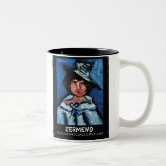 Zermenos wenig Parissiene im Hut Zweifarbige Tasse