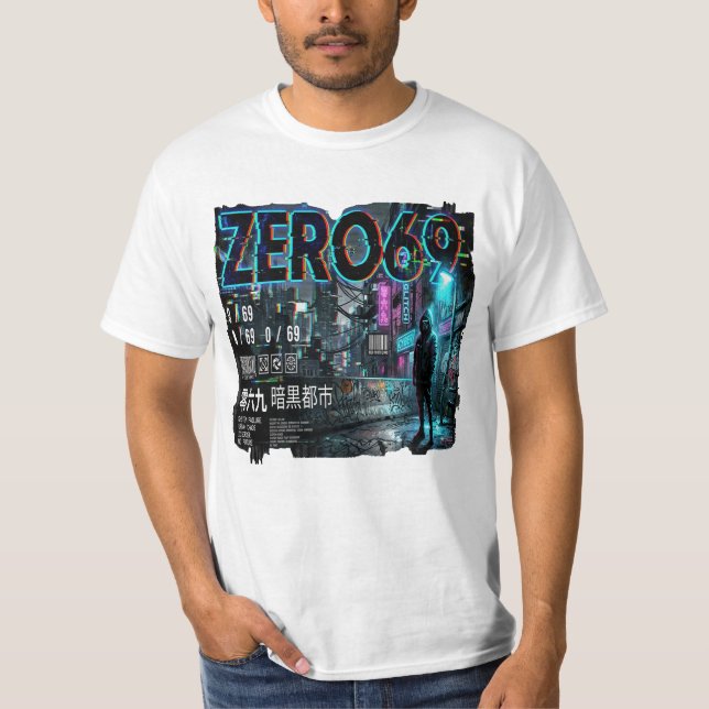 ZERO69 Glitch Division System Fail Neo Tokyo 2049 T-Shirt (Vorderseite)