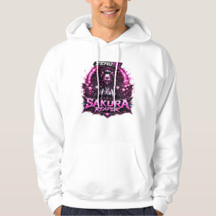 ZERO69 Neon Sakura Reaper Cyberpunk Krieger Hoodie
