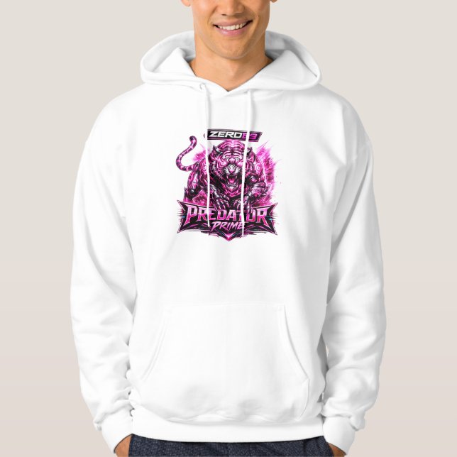 ZERO69 Predator Prime Neon Cyber Tiger Hoodie (Vorderseite)