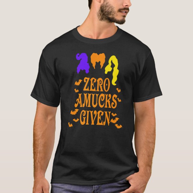 Zero Amucks, die Amuck mit Fledermaus-Halloween ge T-Shirt (Vorderseite)