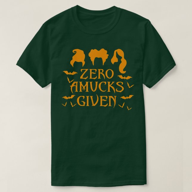 Zero Amucks gibt Halloween-Hexentrio T-Shirt (Design vorne)