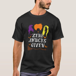 Zero Amucks mit Fledermaus-Halloween-Hexe verprüge T-Shirt