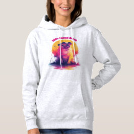 Zero Barks Given | Lustiger Retro-Pug-Frauen-Hoodi Hoodie