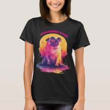 Zero Barks Given | Lustiges Retro-Pug-T-Shirt