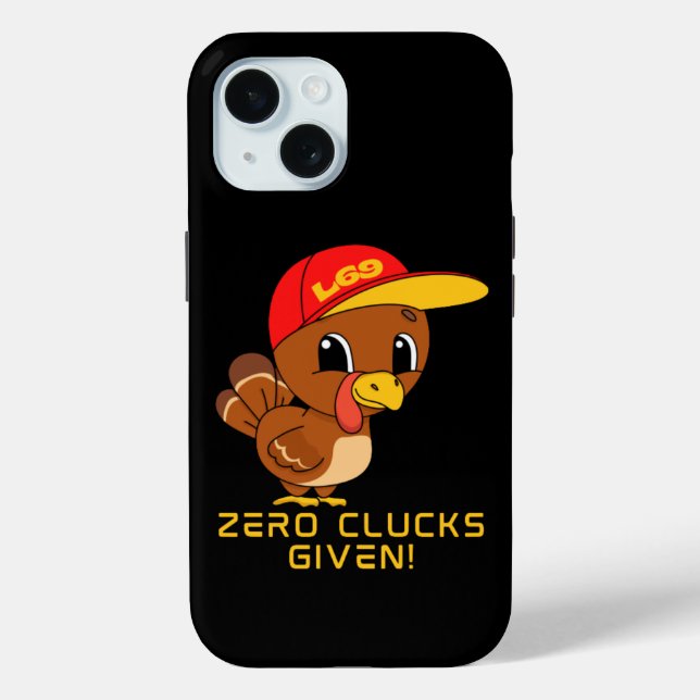 ZERO CLUCKS GIVEN lustiger Erntedank Case-Mate iPhone Hülle (Rückseite)