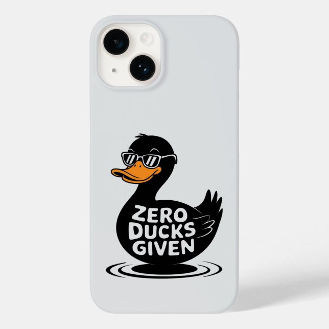 Zero Ducks gegeben - Funny Cool Duck Design Case-Mate iPhone Hülle (Rückseite)