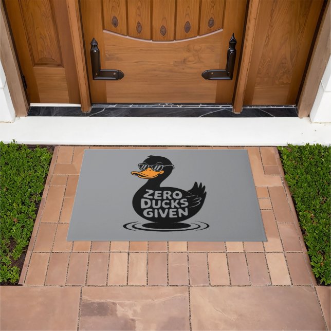 Zero Ducks gegeben - Funny Cool Duck Design Fußmatte (Außenbereich)