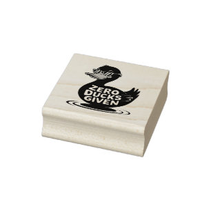 Zero Ducks gegeben - Funny Cool Duck Design Gummistempel