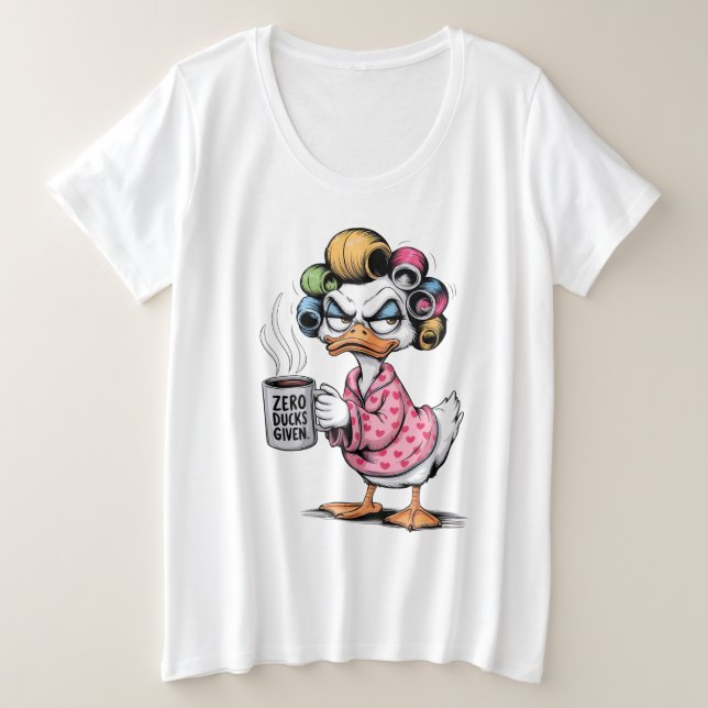 Zero Ducks Given  Große Größe T-Shirt (Design vorne)