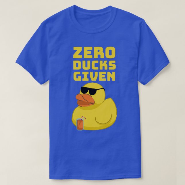 Zero Ducks mit dem Funny Duck Shirt für Pun-Liebha (Design vorne)
