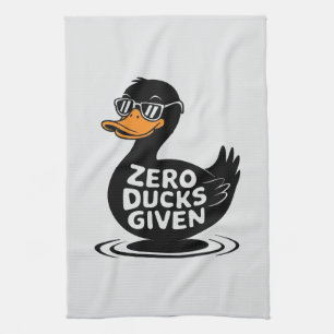 Zero Enten gegeben - Lustiges cooles Enten-Design  Geschirrtuch