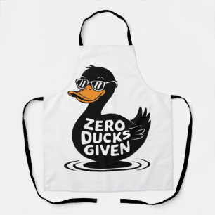 Zero Enten gegeben - Lustiges cooles Enten-Design Schürze