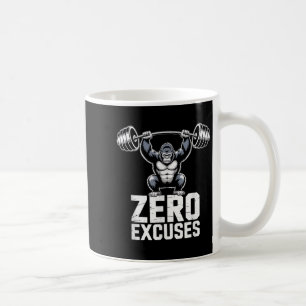 Zero-Excuses-Gorilla-Gym-Motivations-Workout  Kaffeetasse