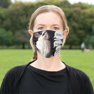 Zero Fluffs Bunny Rabbit Mund-Nasen-Maske Aus Stoff