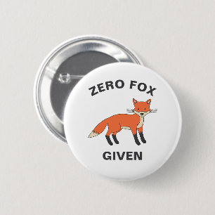 Zero Fox angesichts des lustigen Sarcasm Wildtiere Button