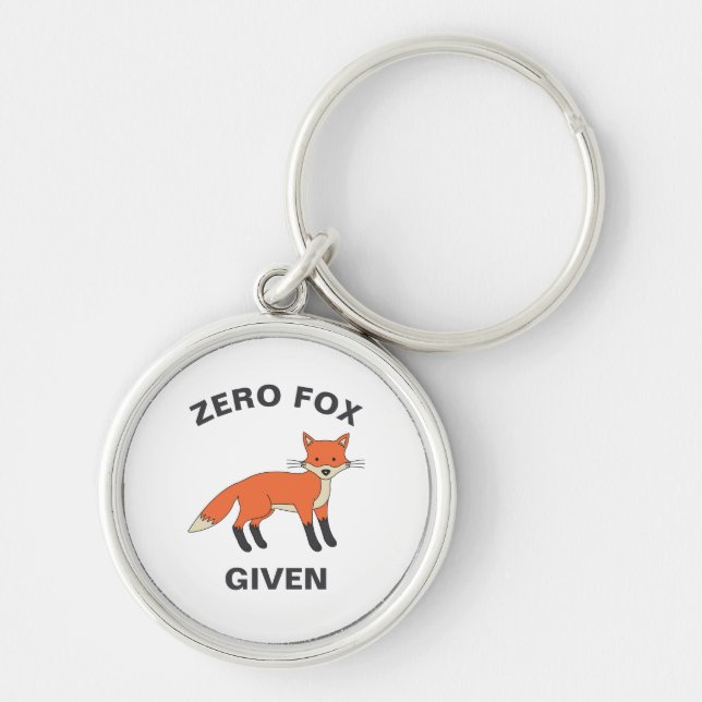 Zero Fox angesichts des lustigen Sarcasm Wildtiere Schlüsselanhänger (Vorne)