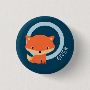 Zero Fox gegeben - niedlicher sarkastischer Rotfuc Button