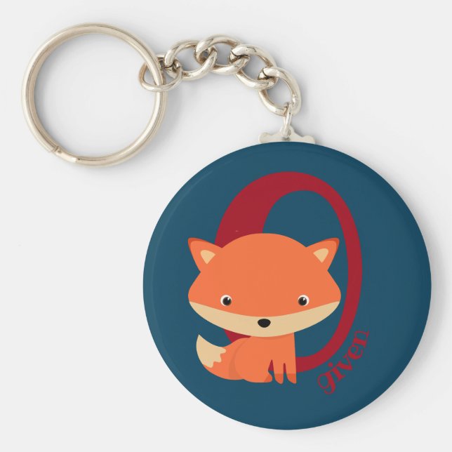 Zero Fox gegeben - niedlicher sarkastischer Rotfuc Schlüsselanhänger (Vorne)