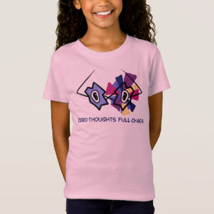 Zero Gedanken Volles Chaos Lustige Abstrakte Brill T-Shirt