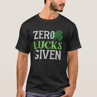 Zero Glück gegeben   Vintage St. Patrick's Day Rag T-Shirt