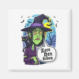 Zero Hex übergab lustiges Hexenkloster-T-Shirt Magnet