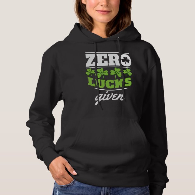 Zero lucks given Shamrock C leaf Hoodie (Vorderseite)