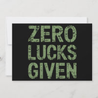Zero Lucks verabreicht St Paddy's Day Unglaublich 