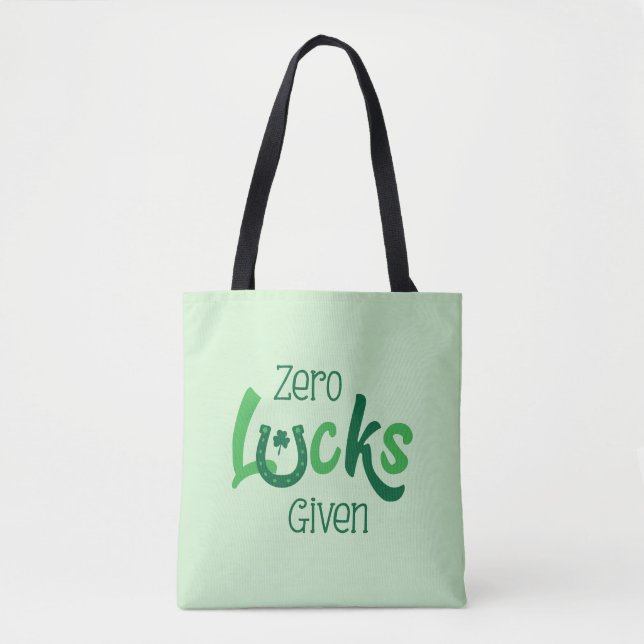 Zero Lucks zum Funny St Patricks Day (Vorderseite)