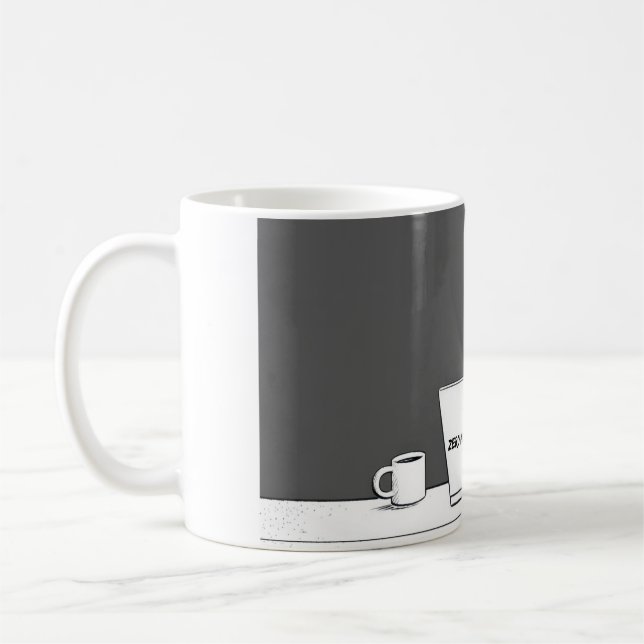 Zero Meowtivation Katze – Lustiger Fauler Arbeits- Kaffeetasse (Links)