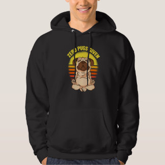Zero Möpse gegeben Hund, der Yoga Vintage Namaste  Hoodie