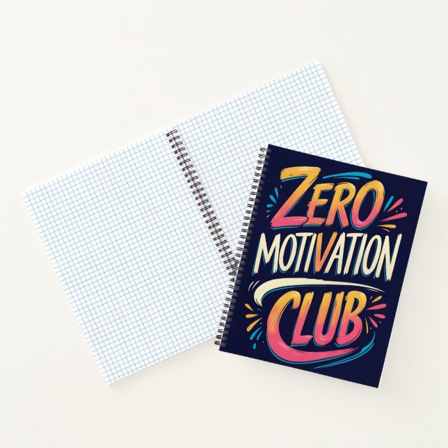 Zero Motivation Club Notebook Notizbuch (Innenseite)