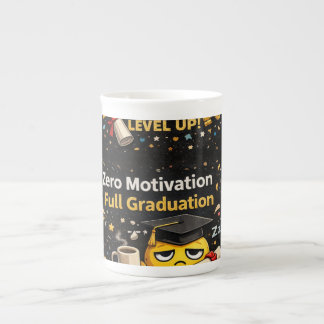 Zero Motivation Full Graduation Funny Shirt Prozellantasse