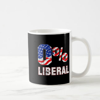 Zero Percent 0% Liberal Vintage Usa Flag Litical H Kaffeetasse
