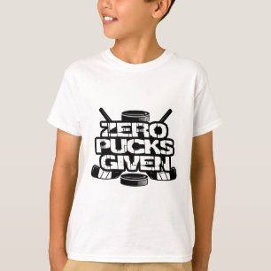 Zero Pucks Given Lustiger Eishockey T-Shirt