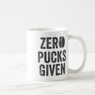 Zero Pucks Given Sarkastische Erwachsenen-Hockey H Kaffeetasse