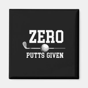 Zero Putts gegebene Golfer Golfspieler Witze Lusti Magnet
