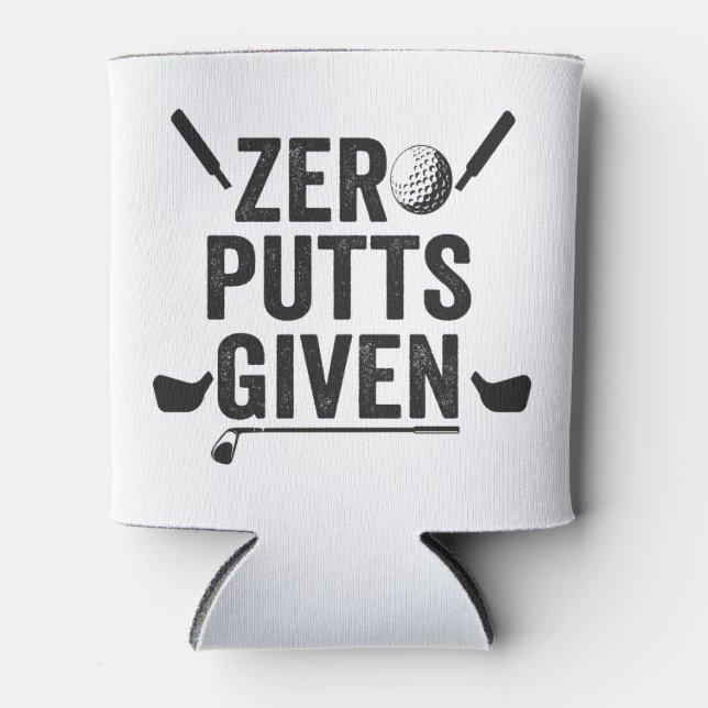 Zero Putts mit dem Funny Golf Sport Golfing Vater  Dosenkühler (Vorderseite)