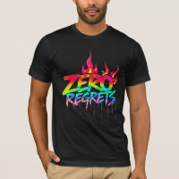 Zero Regrets Graffiti Poster Vibranu Street Art