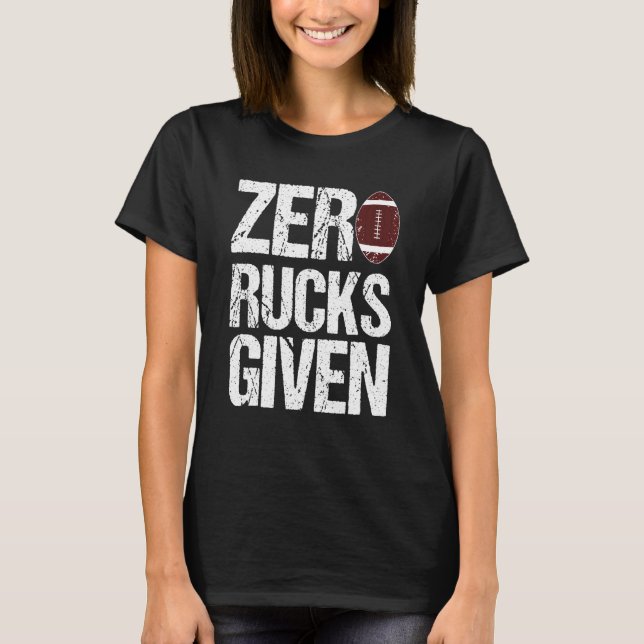 Zero Rucks gegeben Rugby T-Shirt (Vorderseite)