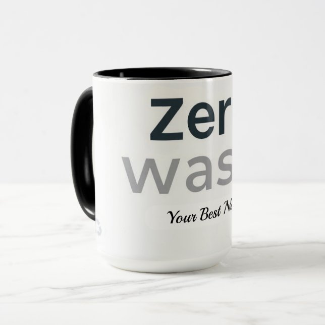 Zero Waste Icon Tasse (Vorderseite Links)
