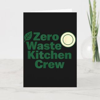 Zero-Waste-Küchencrew Nachhaltigkeitsdesign Karte