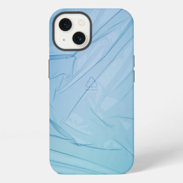 Zero Waste (Ozeanblau) iPhone Hülle (Rückseite)