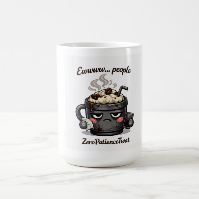 ZeroPatienceTwat Kaffeetasse (Mittel)
